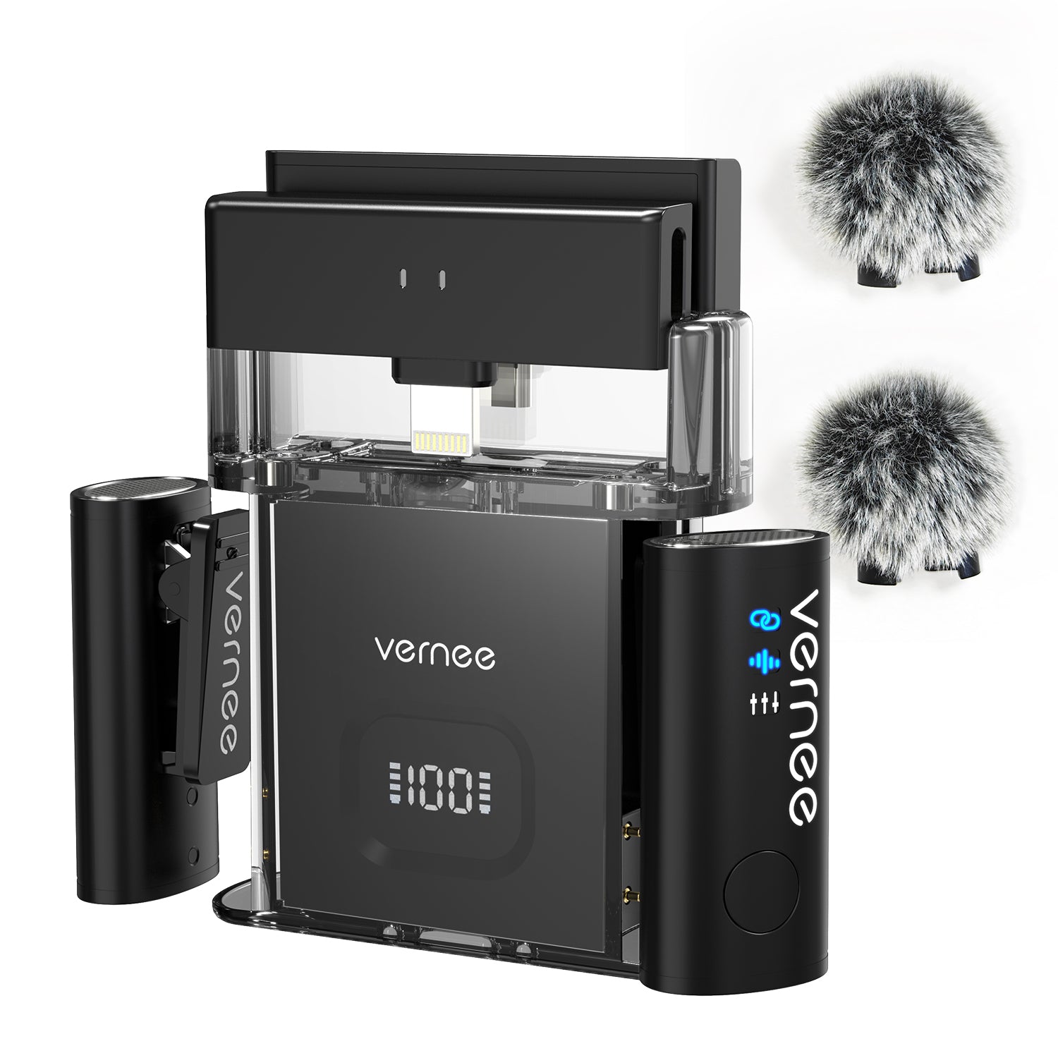 Vernee V10 Wireless Lavalier Microphone