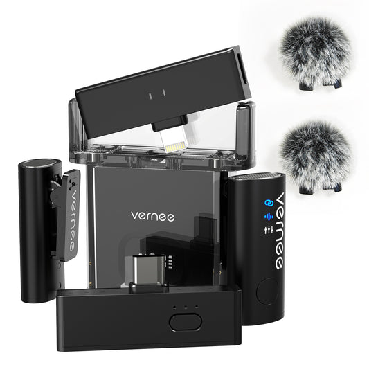 Vernee V10 Wireless Lavalier Microphone