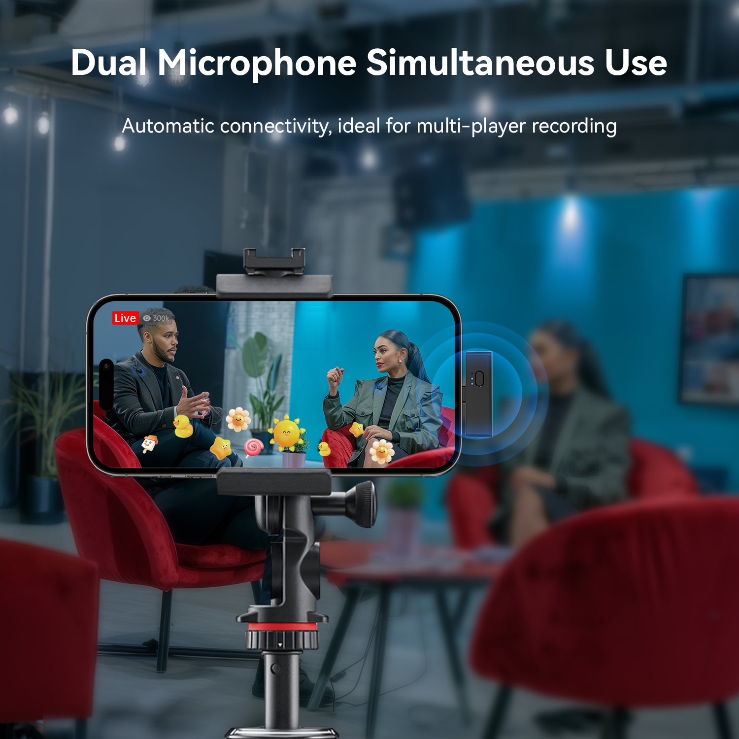 Vernee V10 Wireless Lavalier Microphone