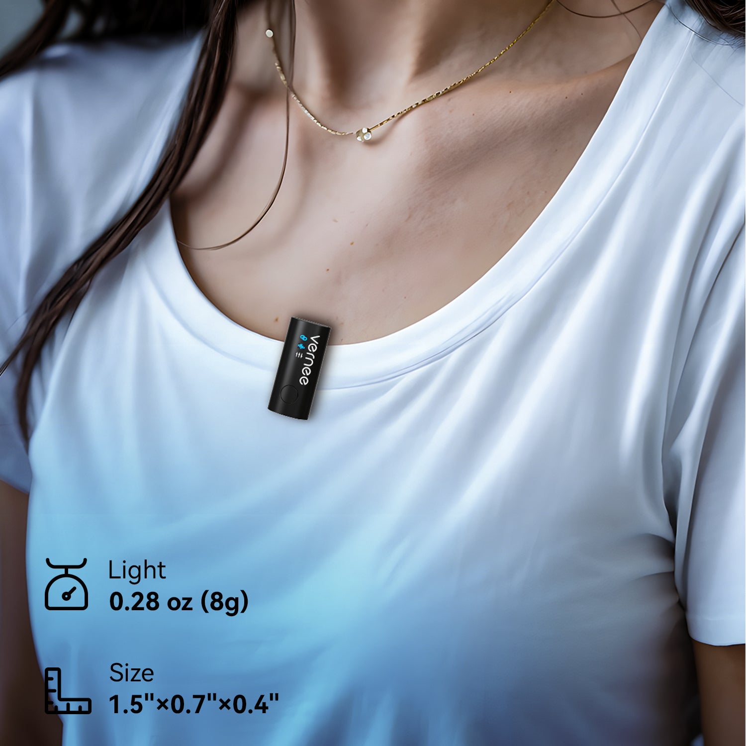 Vernee V10 Wireless Lavalier Microphone